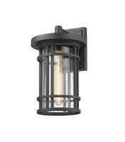 One Light Outdoor Wall Light by Z-Lite - Jordan Collection, Black Finish - 570M-BK