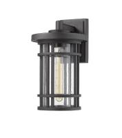 One Light Outdoor Wall Light by Z-Lite - Jordan Collection, Black Finish - 570M-BK