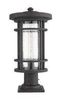 One Light Outdoor Pier Mounted Fixture by Z-Lite - Jordan Collection, Oil Rubbed Bronze Finish - 570PHB-533PM-ORB
