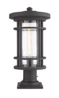 One Light Outdoor Pier Mounted Fixture by Z-Lite - Jordan Collection, Oil Rubbed Bronze Finish - 570PHB-533PM-ORB