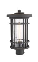 One Light Outdoor Post Mount Fixture by Z-Lite - Jordan Collection, Oil Rubbed Bronze Finish - 570PHB-ORB