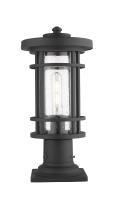 One Light Outdoor Pier Mounted Fixture by Z-Lite - Jordan Collection, Black Finish - 570PHM-533PM-BK