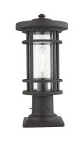 One Light Outdoor Pier Mounted Fixture by Z-Lite - Jordan Collection, Oil Rubbed Bronze Finish - 570PHM-533PM-ORB