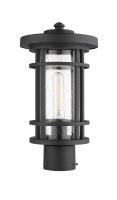 One Light Outdoor Post Mount Fixture by Z-Lite - Jordan Collection, Black Finish - 570PHM-BK