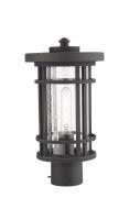 One Light Outdoor Post Mount Fixture by Z-Lite - Jordan Collection, Oil Rubbed Bronze Finish - 570PHM-ORB