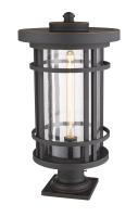 One Light Outdoor Pier Mounted Fixture by Z-Lite - Jordan Collection, Oil Rubbed Bronze Finish - 570PHXL-533PM-ORB