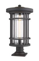 One Light Outdoor Pier Mounted Fixture by Z-Lite - Jordan Collection, Oil Rubbed Bronze Finish - 570PHXL-533PM-ORB