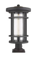 One Light Outdoor Pier Mounted Fixture by Z-Lite - Jordan Collection, Oil Rubbed Bronze Finish - 570PHXL-533PM-ORB