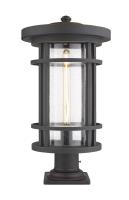 One Light Outdoor Pier Mounted Fixture by Z-Lite - Jordan Collection, Oil Rubbed Bronze Finish - 570PHXL-533PM-ORB