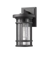 One Light Outdoor Wall Light by Z-Lite - Jordan Collection, Black Finish - 570S-BK