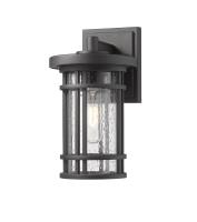 One Light Outdoor Wall Light by Z-Lite - Jordan Collection, Black Finish - 570S-BK