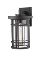 One Light Outdoor Wall Light by Z-Lite - Jordan Collection, Black Finish - 570XL-BK