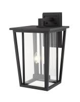 Two Light Outdoor Wall Sconce by Z-Lite - Seoul Collection, Black Finish - 571B-BK