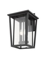 Two Light Outdoor Wall Sconce by Z-Lite - Seoul Collection, Black Finish - 571B-BK