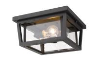 Three Light Outdoor Flush Mount by Z-Lite - Seoul Collection, Oil Rubbed Bronze Finish - 571F-ORB