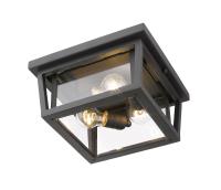 Three Light Outdoor Flush Mount by Z-Lite - Seoul Collection, Oil Rubbed Bronze Finish - 571F-ORB