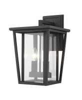 Two Light Outdoor Wall Sconce by Z-Lite - Seoul Collection, Black Finish - 571M-BK