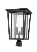 Two Light Outdoor Post Mount Fixture by Z-Lite - Seoul Collection, Oil Rubbed Bronze Finish - 571PHBR-ORB