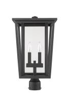 Two Light Outdoor Post Mount Fixture by Z-Lite - Seoul Collection, Oil Rubbed Bronze Finish - 571PHBR-ORB