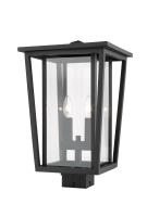 Two Light Outdoor Post Mount Fixture by Z-Lite - Seoul Collection, Black Finish - 571PHBS-BK