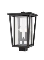 Two Light Outdoor Post Mount Fixture by Z-Lite - Seoul Collection, Oil Rubbed Bronze Finish - 571PHBS-ORB