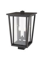Two Light Outdoor Post Mount Fixture by Z-Lite - Seoul Collection, Oil Rubbed Bronze Finish - 571PHBS-ORB
