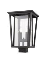 Two Light Outdoor Post Mount Fixture by Z-Lite - Seoul Collection, Oil Rubbed Bronze Finish - 571PHBS-ORB