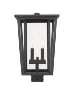Two Light Outdoor Post Mount Fixture by Z-Lite - Seoul Collection, Oil Rubbed Bronze Finish - 571PHBS-ORB