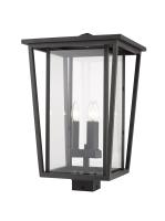 Three Light Outdoor Post Mount Fixture by Z-Lite - Seoul Collection, Oil Rubbed Bronze Finish - 571PHXLS-ORB