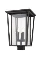 Three Light Outdoor Post Mount Fixture by Z-Lite - Seoul Collection, Oil Rubbed Bronze Finish - 571PHXLS-ORB
