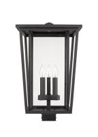 Three Light Outdoor Post Mount Fixture by Z-Lite - Seoul Collection, Oil Rubbed Bronze Finish - 571PHXLS-ORB