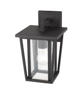 One Light Outdoor Wall Light by Z-Lite - Seoul Collection, Black Finish - 571S-BK