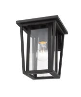One Light Outdoor Wall Light by Z-Lite - Seoul Collection, Black Finish - 571S-BK
