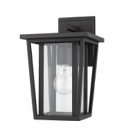 One Light Outdoor Wall Light by Z-Lite - Seoul Collection, Black Finish - 571S-BK