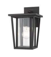 One Light Outdoor Wall Light by Z-Lite - Seoul Collection, Black Finish - 571S-BK
