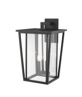 Three Light Outdoor Wall Light by Z-Lite - Seoul Collection, Black Finish - 571XL-BK