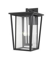 Three Light Outdoor Wall Light by Z-Lite - Seoul Collection, Black Finish - 571XL-BK