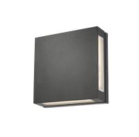 LED Outdoor Wall Mount by Z-Lite - Quadrate Collection, Black Finish - 572B-BK-LED