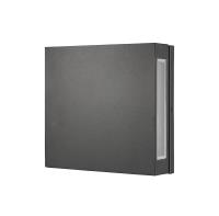 LED Outdoor Wall Mount by Z-Lite - Quadrate Collection, Black Finish - 572B-BK-LED