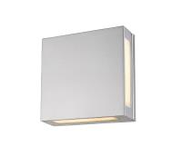 LED Outdoor Wall Mount by Z-Lite - Quadrate Collection, Silver Finish - 572B-SL-LED
