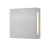 LED Outdoor Wall Mount by Z-Lite - Quadrate Collection, Silver Finish - 572B-SL-LED