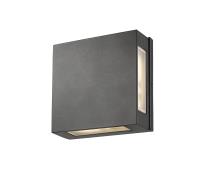 LED Outdoor Wall Mount by Z-Lite - Quadrate Collection, Black Finish - 572S-BK-LED