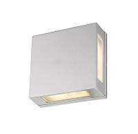 LED Outdoor Wall Mount by Z-Lite - Quadrate Collection, Silver Finish - 572S-SL-LED