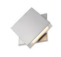 LED Outdoor Wall Mount by Z-Lite - Quadrate Collection, Silver Finish - 573B-SL-LED