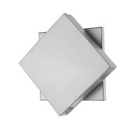 LED Outdoor Wall Mount by Z-Lite - Quadrate Collection, Silver Finish - 573B-SL-LED