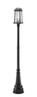 Two Light Outdoor Post Mounted Fixture by Z-Lite - Millworks Collection, Black Finish - 574PHMR-564P-BK