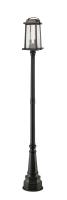 Two Light Outdoor Post Mounted Fixture by Z-Lite - Millworks Collection, Oil Rubbed Bronze Finish - 574PHMR-564P-ORB