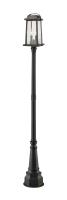 Two Light Outdoor Post Mounted Fixture by Z-Lite - Millworks Collection, Oil Rubbed Bronze Finish - 574PHMR-564P-ORB