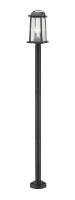 Two Light Outdoor Post Mounted Fixture by Z-Lite - Millworks Collection, Black Finish - 574PHMR-567P-BK