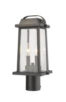 Two Light Outdoor Post Mount Fixture by Z-Lite - Millworks Collection, Oil Rubbed Bronze Finish - 574PHMR-ORB